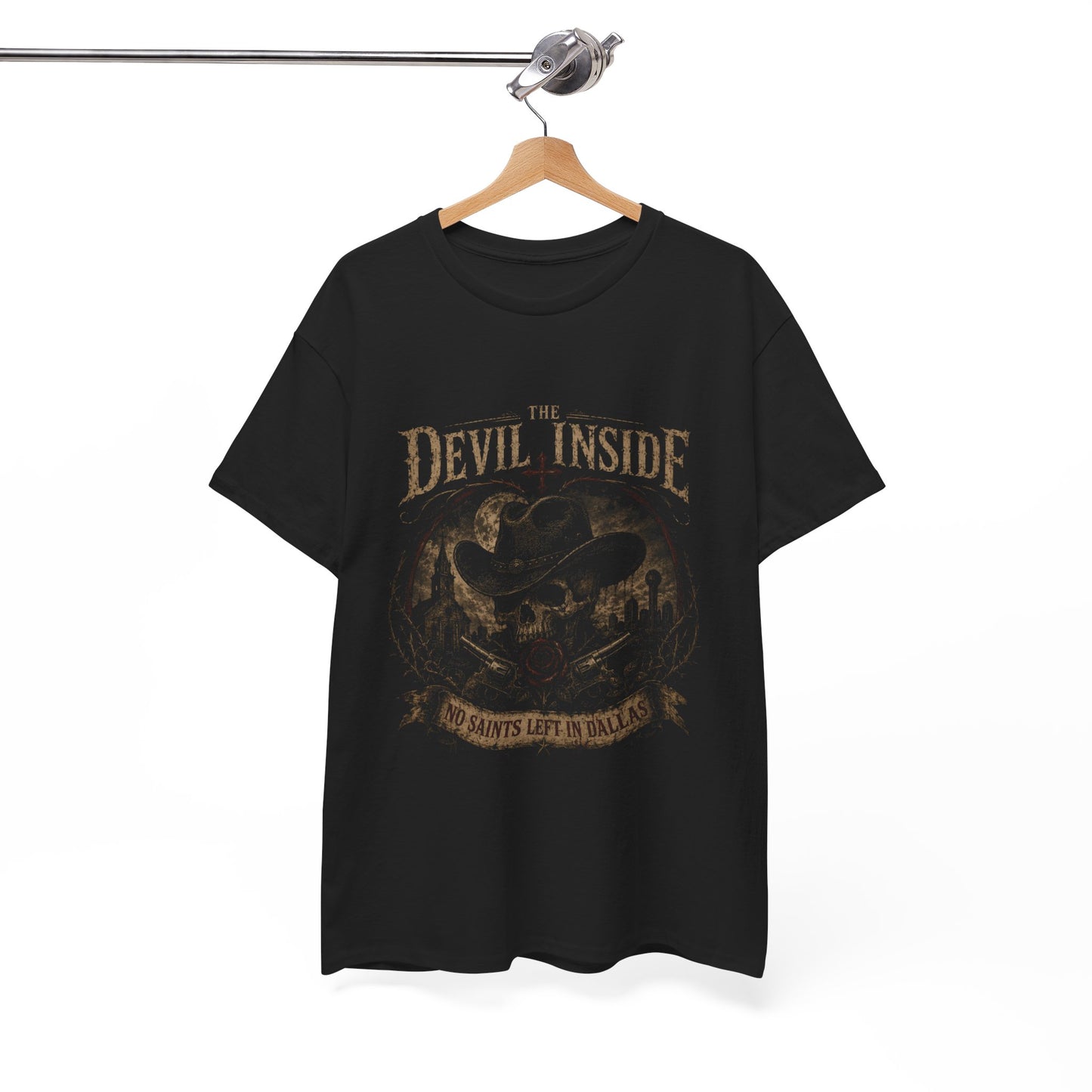 Devil Inside Graphic Tee – No Saints Left In Dallas