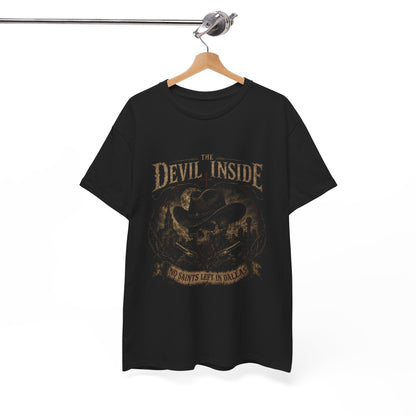 Devil Inside Graphic Tee – No Saints Left In Dallas