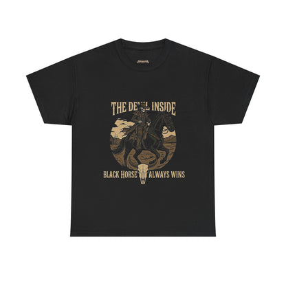 The Devil Inside Tee – "Black Horse Always Wins"