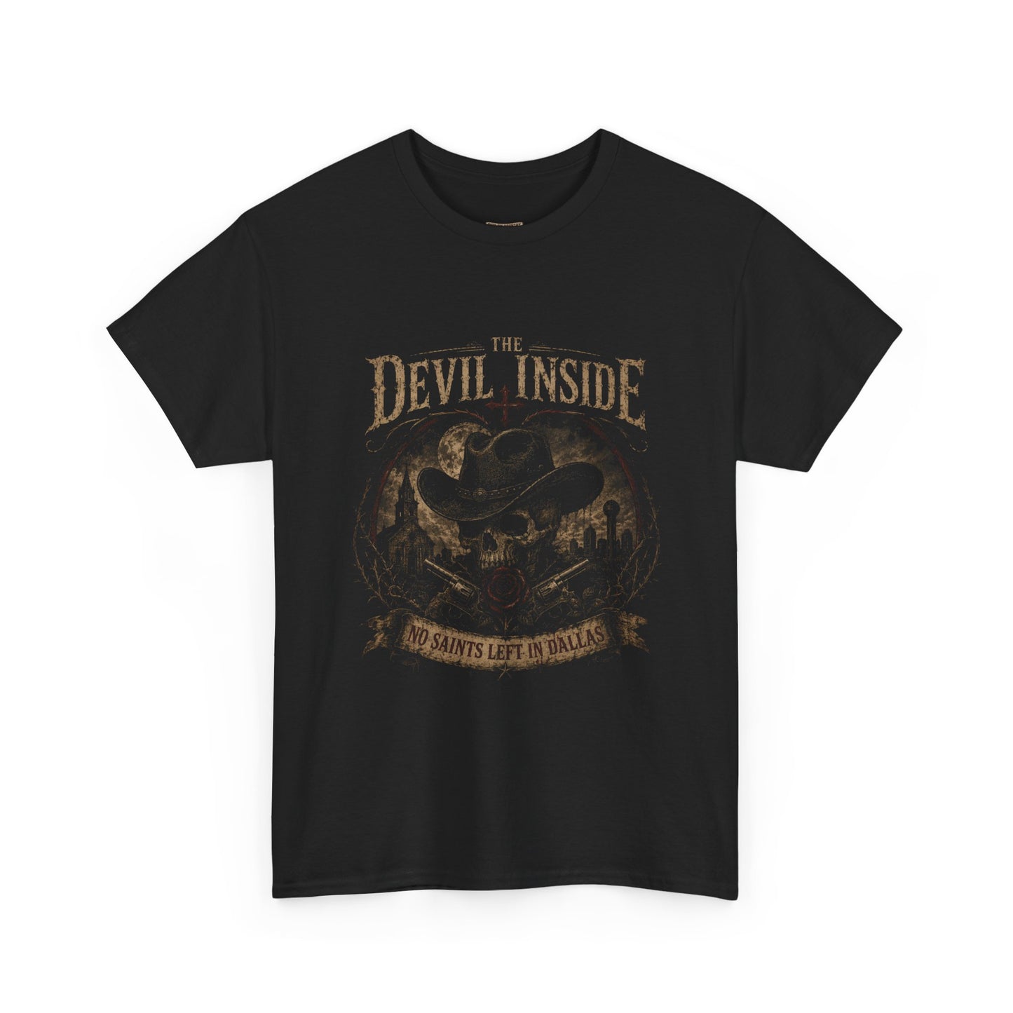 Devil Inside Graphic Tee – No Saints Left In Dallas
