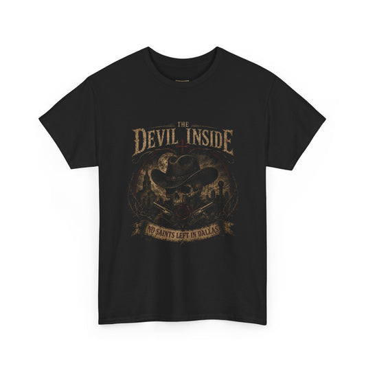 Devil Inside Graphic Tee – No Saints Left In Dallas