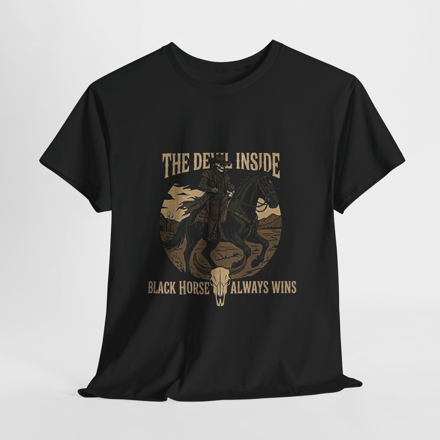 The Devil Inside Tee – "Black Horse Always Wins"