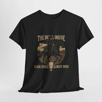 The Devil Inside Tee – "Black Horse Always Wins"