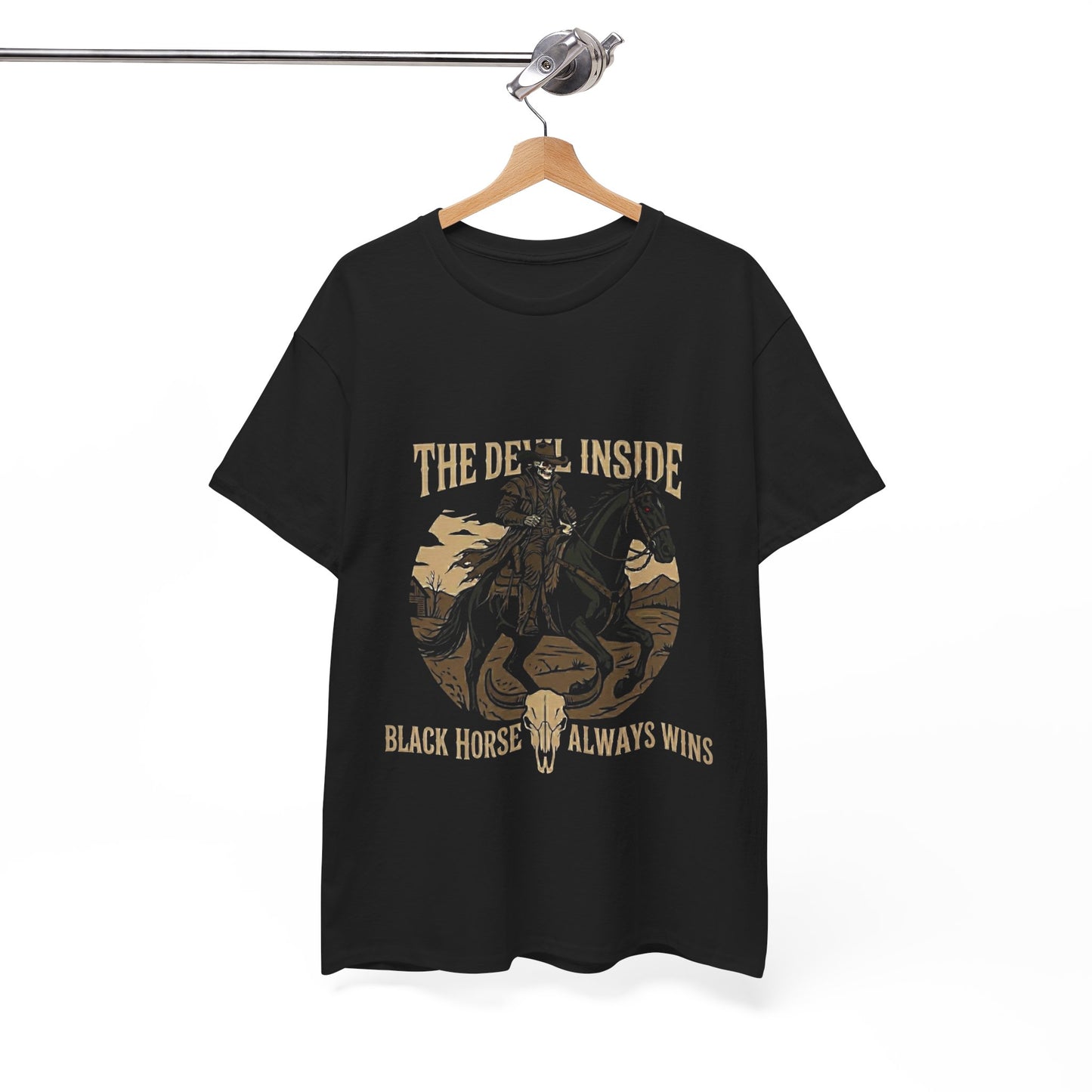 The Devil Inside Tee – "Black Horse Always Wins"
