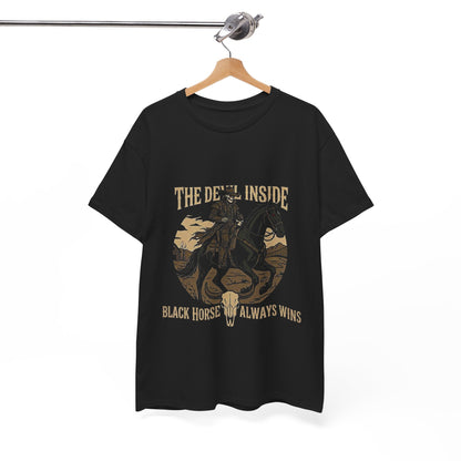 The Devil Inside Tee – "Black Horse Always Wins"